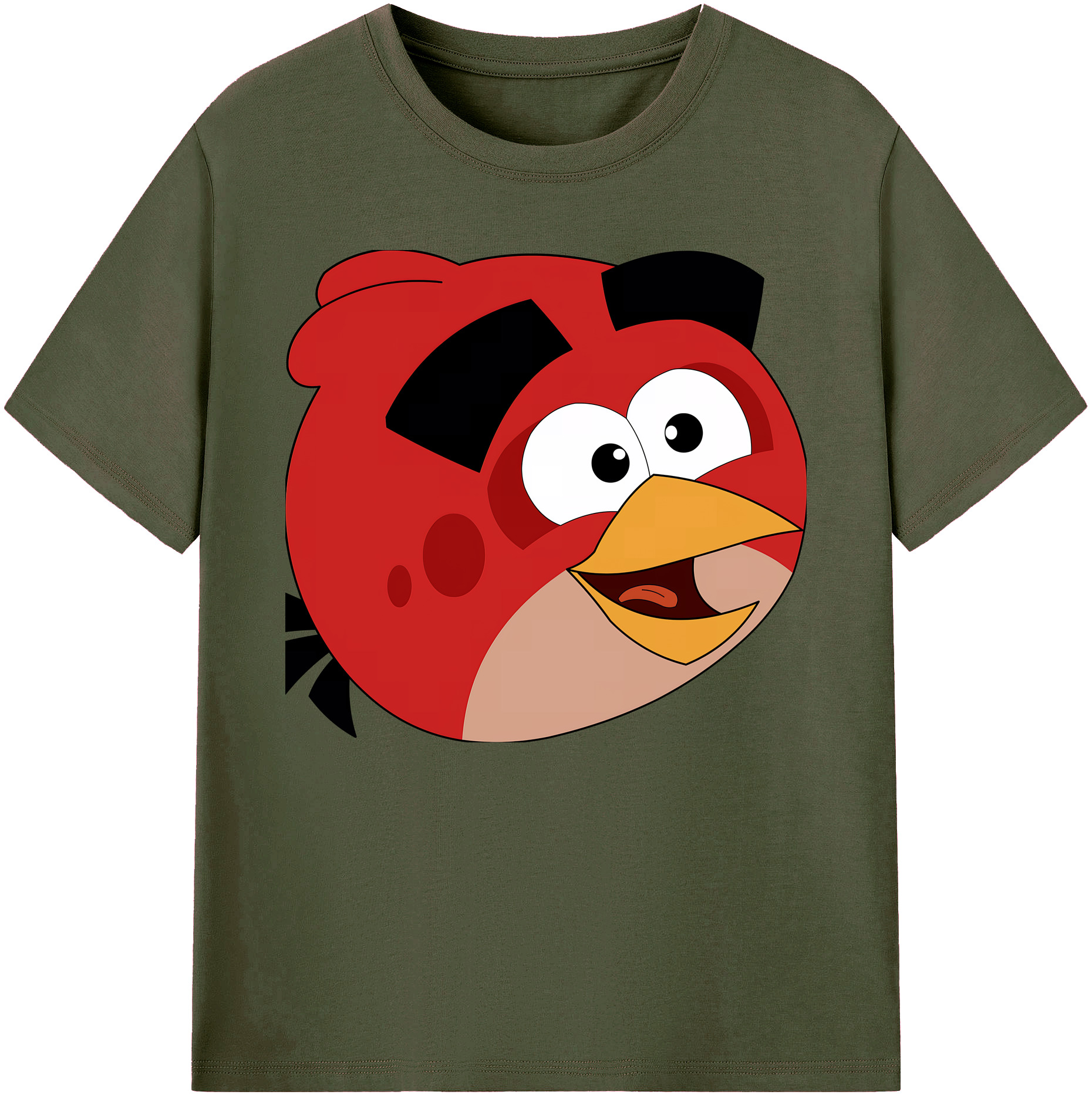 （画像用） Angry Birds アングリーバード 綿100％ メンズ半袖Tシャツ｜肌触りやわらか＆通気性